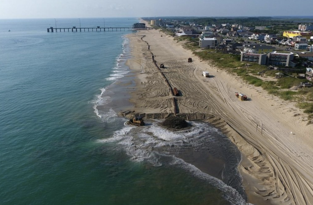 Photo of beach replenishment