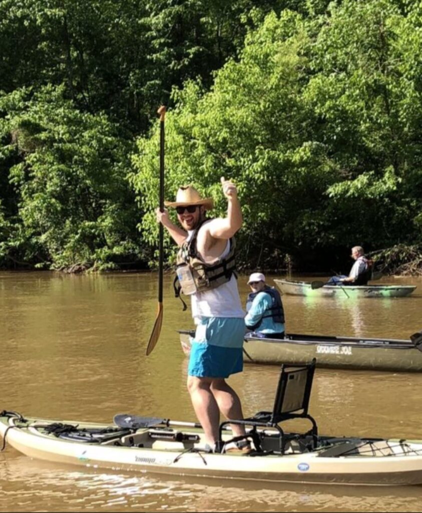 Picture of Paul on a kayak