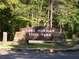 Sign from Lake Normal State Park entrance